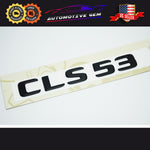 CLS53 AMG Emblem Matte Black Rear Trunk Letter Logo Badge Sticker OEM Mercedes
