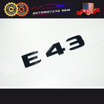 E43 AMG Emblem Glossy Black Rear Trunk Letter Logo Badge Sticker OEM Mercedes