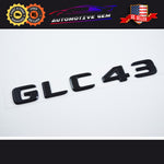 GLC43 AMG Emblem Matte Black Rear Trunk Letter Logo Badge Sticker OEM Mercedes