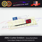 GTS AMG V8 BITURBO Rear Star Emblem Black Badge Combo Set for Mercedes R190 C190 COUPE Convertible Roadster