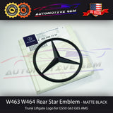 W463 AMG G63 Mercedes BLACK Star Emblem Rear Trunk Door Logo Badge G550 G65