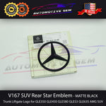 V167 SUV GLE53 Mercedes BLACK Star Emblem Rear Trunk Lid Logo Badge GLE350 GLE63S