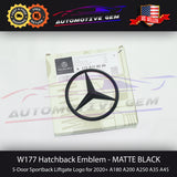 W177 A45S HATCHBACK AMG Mercedes BLACK Trunk Star Emblem Rear Logo A250