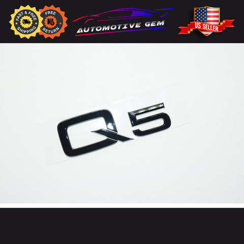 Audi Q5 Emblem GLOSS BLACK Rear Trunk Lid Letter Badge S Line Logo Nameplate