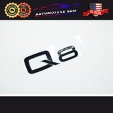 Audi Q8 Emblem GLOSS BLACK Rear Trunk Lid Letter Badge S Line Logo Nameplate