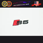 Audi S5 Emblem GLOSS BLACK Rear Trunk Lid Letter Badge S Line Logo Nameplate
