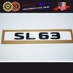 SL63 AMG Emblem Glossy Black Rear Trunk Letter Logo Badge Sticker OEM Mercedes