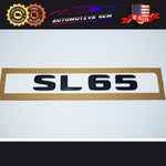 SL65 AMG Emblem Glossy Black Rear Trunk Letter Logo Badge Sticker OEM Mercedes
