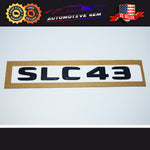 SLC43 AMG Emblem Glossy Black Rear Trunk Letter Logo Badge Sticker OEM Mercedes