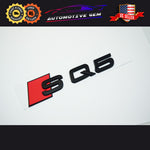 Audi SQ5 Emblem MATTE BLACK Rear Trunk Lid Letter Badge S Line Logo Nameplate