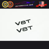 Audi V8T Emblem Gloss Black OEM Side Fender Badge A4 A5 A6 A7 S5 S6 S7 Q5 Q7 TT