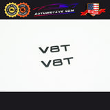 Audi V8T Emblem Matte Black OEM Side Fender Badge A4 A5 A6 A7 S5 S6 S7 Q5 Q7 TT