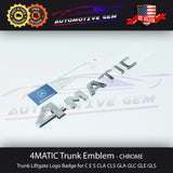 OEM 4MATIC Emblem Chrome AMG Letter Trunk Logo Badge Decoration Sticker Mercedes