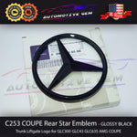C253 COUPE GLC63S AMG Mercedes BLACK Star Emblem Rear Trunk Lid Logo Badge GLC300