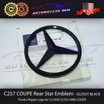 C257 COUPE CLS53 AMG Mercedes BLACK Star Emblem Rear Trunk Lid Logo Badge CLS450 0998108500