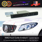 AMG Emblem GT Panamericana Grille Radiator Black Badge Mercedes C63 S63 GT63
