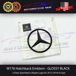 W176 A45 AMG Hatchback Mercedes BLACK Star Emblem Rear Trunk Lid Logo Badge A250