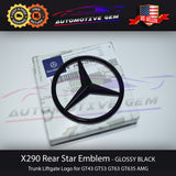 X290 AMG GT63S Mercedes BLACK Star Emblem Rear Trunk Lid Logo Badge GT43 GT53 2908100300