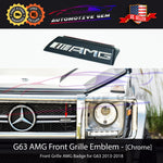 AMG Front Grille Emblem Panamericana Chrome Badge Mercedes G Wagen G63 2013-2018