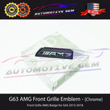 AMG Front Grille Emblem Panamericana Chrome Badge Mercedes G Wagen G63 2013-2018