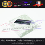 AMG Front Grille Emblem Panamericana BLACK Badge Mercedes G Wagen G63 2013-2018