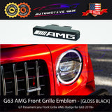 AMG Front Grille Emblem Panamericana CHROME Badge Mercedes G Wagen G63 2019-2023