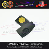 AMG Emblem Key Fob Cover Remote Affalterbach Apple Tree Metal Gold Mercedes