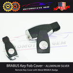 BRABUS Emblem Key Fob Cover Remote Housing Casket Aluminum Silver Mercedes
